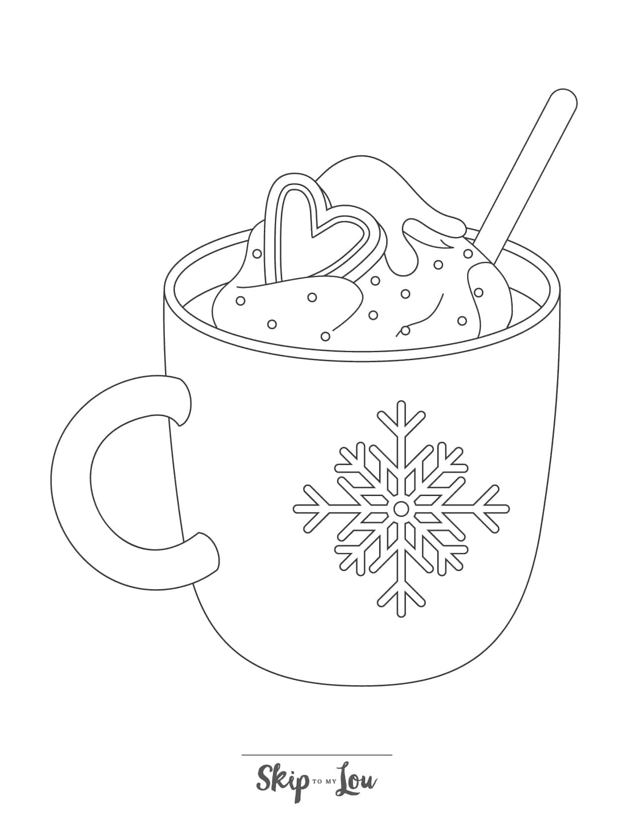 winter coloring worksheets