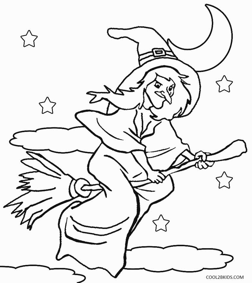 Coloring Pages Of Witches
