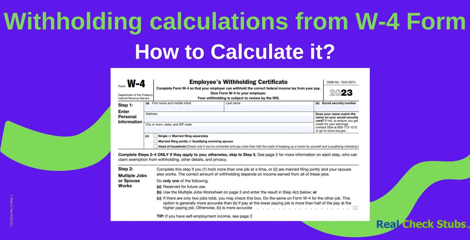 Withholding Calculations Based On Previous W 4 Form How To Calculate