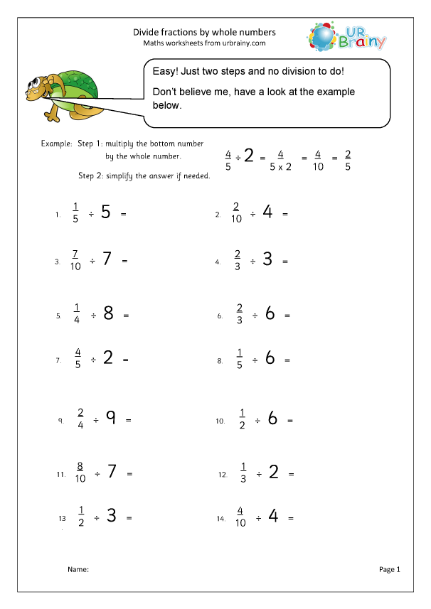 Worksheet On Dividing Fractions Worksheets Library