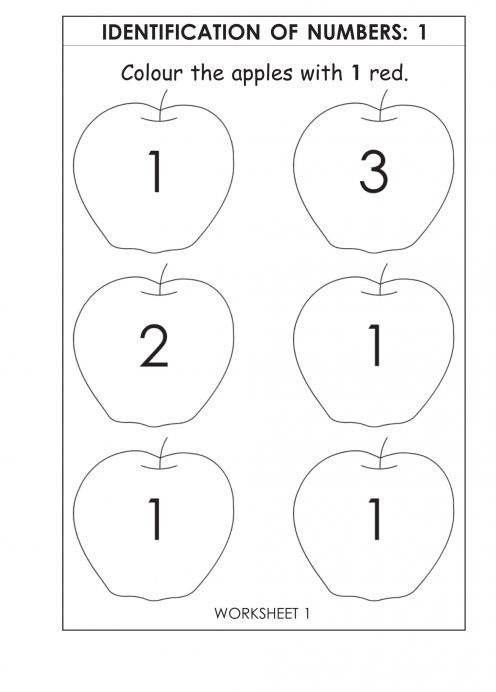 Worksheets For 1 Year Olds Worksheets Master