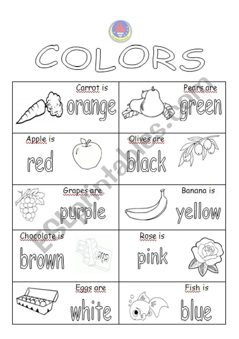 Worksheets In Colors