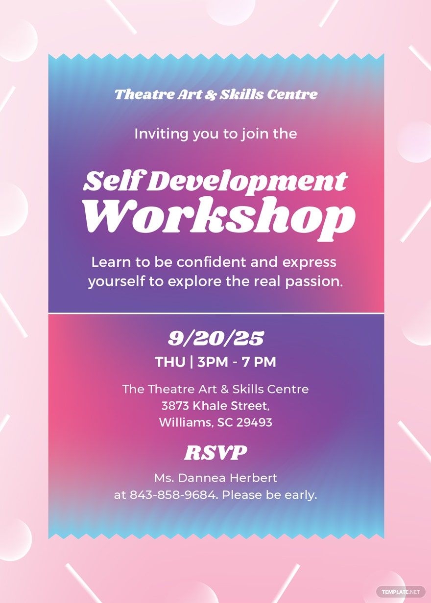 Workshop Invitation Template Download In Word PDF Illustrator 