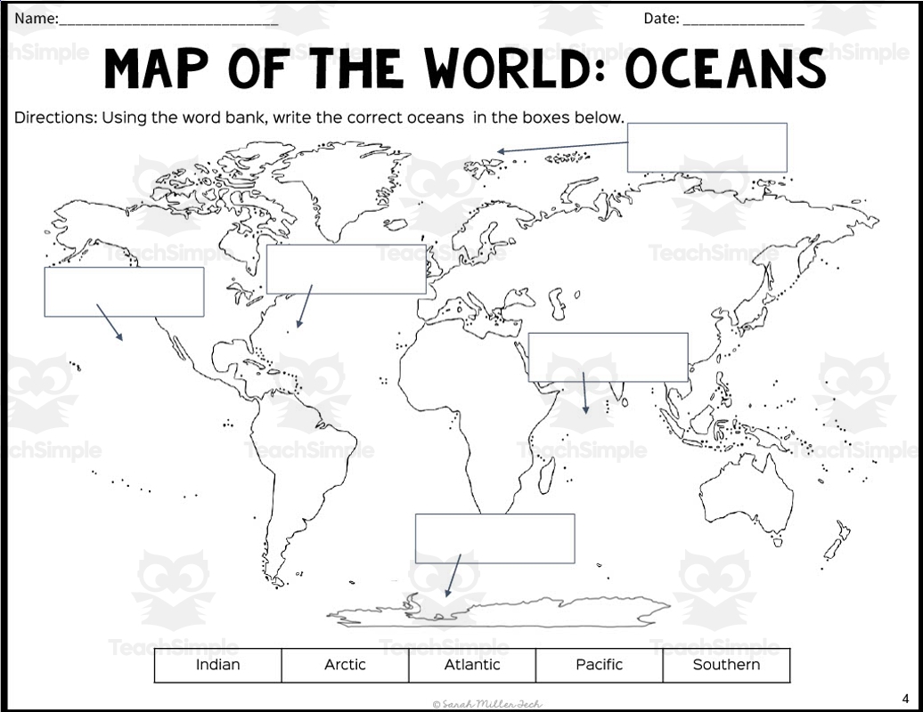 World Map ESL Worksheet By Andreayfw Worksheets Library