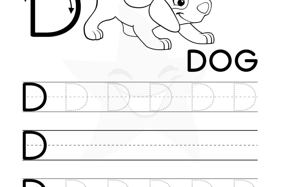 Free Letter D Tracing Worksheets Fun Skill Building For Preschool