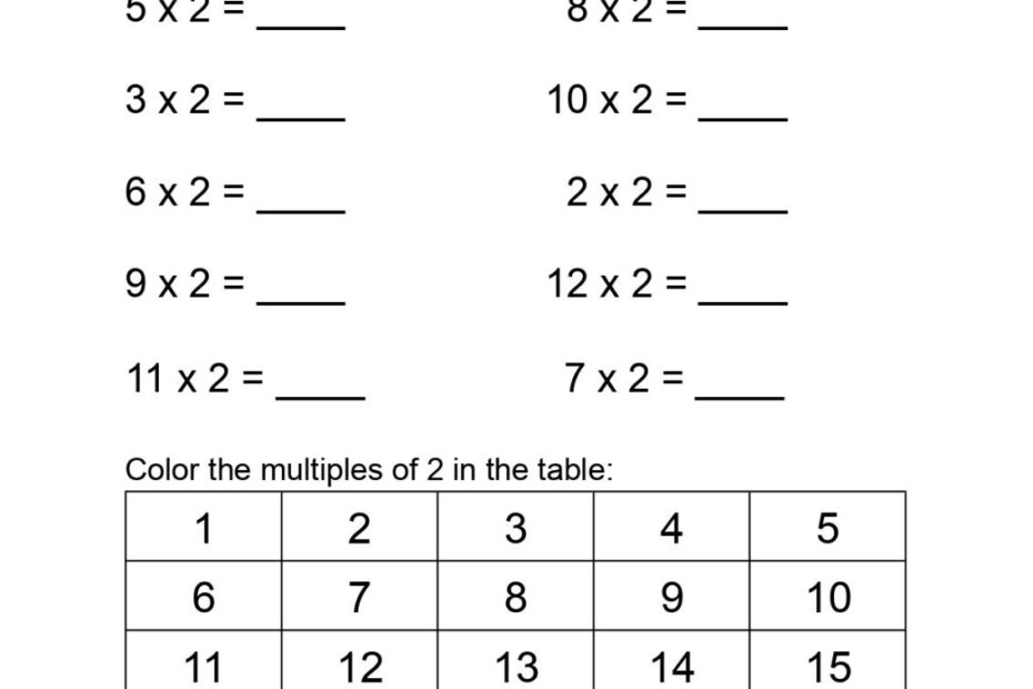 Free Multiplication Worksheets PDF Fun Practice Sheets For All Ages